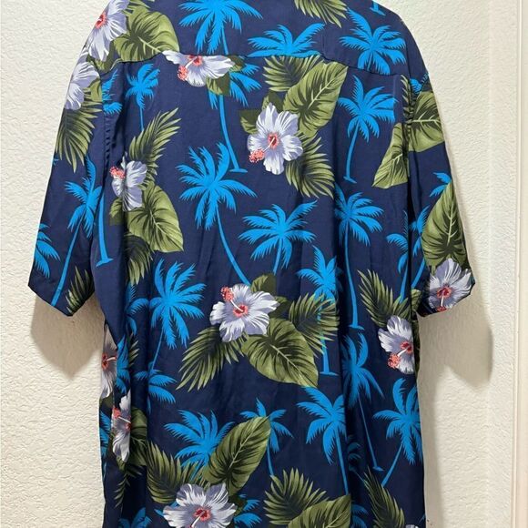 Palm trees Men Shirts Short Sleeve Button Down Hawaiian Shirt designed in Italy - Picture 6 of 8